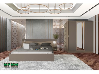 Спален комплект Сити 7074 (лате/мока)